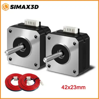 SIMAX3D 42x23 Nema 17 Motor pas cu pas 17HS4023 cu 39.3 în(1Meter) Cablu de 1,5-O 2Phase 4 Fire de 1.8 Grade pentru Ender 3 Creality CR-10