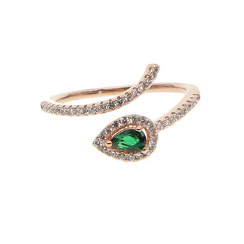 Simplu angro deschide midi deget inelul de piatra lacrimă cubic zirconia femei de moda de înaltă calitate cz bijuterii