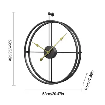 Simplu Stil European Mut Fier Ceas de Perete cu Design Modern Biroul de Acasă Decor Decor de Perete Ceas de Perete reloj de pared