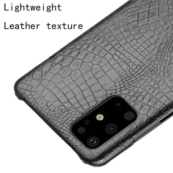 Simplu Subțire din Piele de Crocodil Capacul din Spate pentru Samsung Galaxy S20 Ultra S10 Plus A21 A01 A51 A71 A81 A91 Anti-knock Telefon Sac de Cazuri
