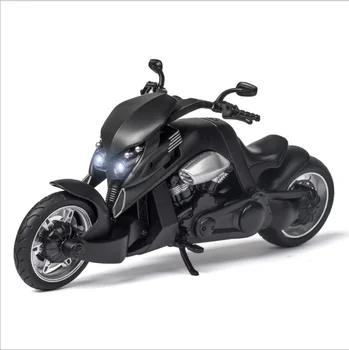 Simulare 1:12 Yamaha aliaj Tyrannosaurus model de motocicleta cu sunet și lumină jucării pentru copii cadou de ziua de nastere