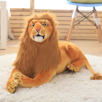 Simulare 3D jucării de pluș umplute de animale papusa leu jucării drăguț jucărie pentru copii de Craciun cadou de ziua de nastere pentru copii, decor acasă