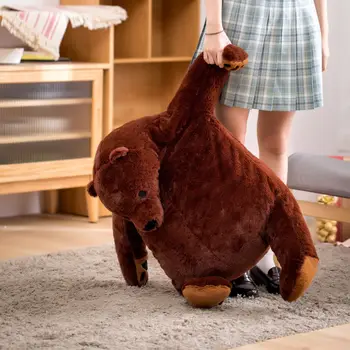 Simulare gigant Urs Jucărie de Pluș Jucărie Animal de Pluș Papusa Realiste DJUNGELSKOG Maro Urs de Pluș Cadou de Ziua de nastere Pentru Copil Xmas Grils