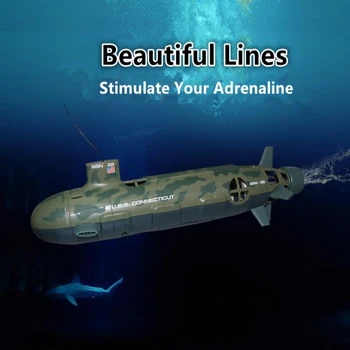 Simulare Submarin de Control de la Distanță RC Submarin 6CH Răcit cu Apă pentru Copii Electric Submarin de Jucărie Modelul de Simulare de Război