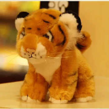 Simulate Tigru Animal Copilul Păpuși, Jucării de Pluș 15cm de Înaltă Calitate PP Bumbac Buzunar Copii Jucării de Pluș Trimite Copii Cadou