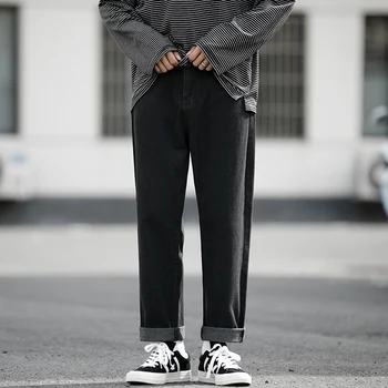 SingleRoad Mens Blugi Barbati 2020 Supradimensionate Largi Picior Stil Coreean Pantaloni Din Denim Japonez Harajuku Streetwear Blugi De Moda Pentru Bărbați