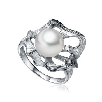 Sinya Naturale de apă dulce pearl inel unic frunze de lotus design 925 de argint sterlină femei petrecerea de nunta Bijuterii de vânzare Fierbinte tz09047r