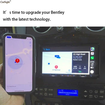 Siri iPhone Hărți Oglindă de Interfata IOS pentru Bentley Continental GT /Flying Spur Android-Auto Retrofit Apple CarPlay