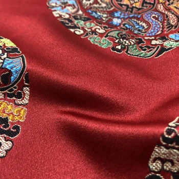 Size100cm*150cm Gros Chineză Damasc Rochie Costum de Haine Qipao Haine Kimono Satin Prune Jacquard Tesatura Brocart