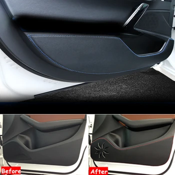 SJ Masina Uși de Interior Anti-murdar Anti-Kick Pad Usa Capac Protecție Mat de Film Autocolante Laterale Pentru Volkswagen VW Tiguan 2010 11-2016