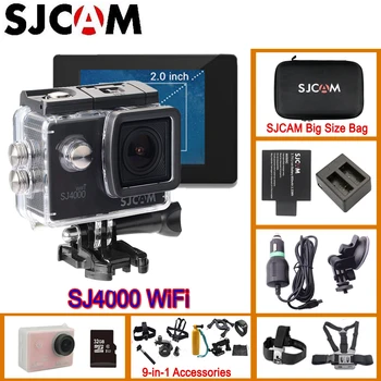 SJCAM SJ4000 WiFi 2.0 TFT LCDAction Casca Sport Camera Scufundări 30M rezistent la apă Subacvatic Sport DV H. 264 1080P Original SJCAM