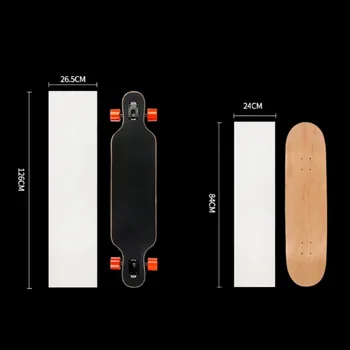 Skateboard Nou Autocolant Adeziv Transparent Șmirghel Pentru Scutere Longboards Dublu Rocker Placi