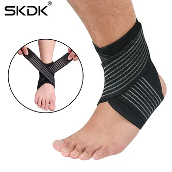 SKDK Sport Reglabile Respirabil Glezna Bretele Protecție Pad Bandaj Elastic Garda Entorse Prejudiciu Folie Pad Toc de Sport sală de Gimnastică Picior