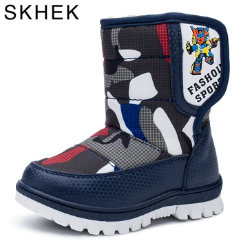 Skhek 2020 Cizme De Zapada Copii Ghete De Iarna Baieti Impermeabil Pantofi De Moda Caldă Pentru Copii Cizme Pentru Baieti Copilul De Încălțăminte Mărimea 22-27