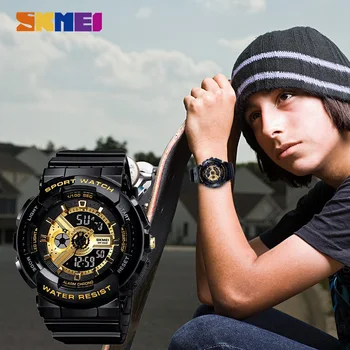 SKMEI Digital Tineret Sport Copii Ceas Dual, Cronometru cu Alarmă, Ceasuri De liceu Colegiu Școală de Băieți și Fete la Șocuri mobi 1689
