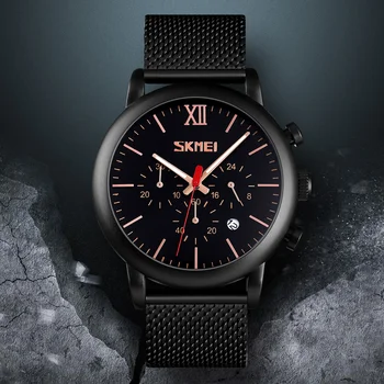 SKMEI Moda Simplu Cuarț Ceasuri Barbati Vogă Branduri de Top de Lux 3Bar Impermeabil Ceasuri Cadran Mic Ceas Digital Relogio Montre