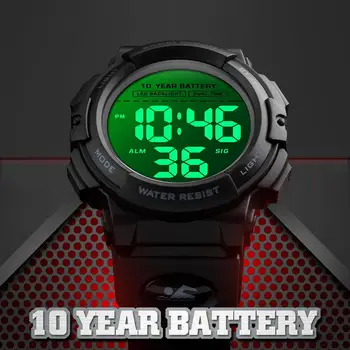 SKMEI Timp Dual Sport Watch Mens Fitness LED Backlight Digitale Ceasuri de mana Barbati de 10 Ani Baterie Ceas Deșteptător reloj hombre 1562