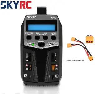 SKYRC T200 Dual AC/DC Încărcător de Echilibru 12A 100W XT60 Plug pentru LiPo, Li-ion de Viață NiCd NiMH LiHV Baterie