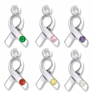 Skyrim 20buc Cancer Pandantive de Cristal Colorate Panglică de Sensibilizare Farmec DIY Colier Bijuterii/Brățări/Cravată Face Cadou Handmade