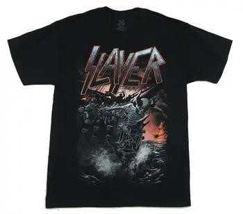 Slayer Nava Cu Motor Negru Tricou Oficial Noul Band Merch Eveniment De Turism Imprimate T-Shirt Barbati Nou Stil De Vara De Top Tee