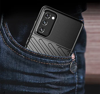 Slim Full-Corp, capac de Protecție Anti-zgârieturi de Absorbție a șocurilor Flexibile de Cauciuc TPU Caz pentru Samsung Galaxy S20 fan edition