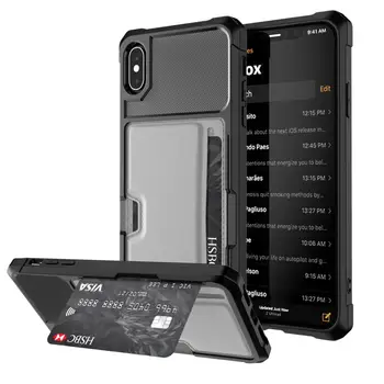 Slot pentru Card de Telefon Caz Pentru iPhone X Portofel de Lux Accesorii Mobile Pentru iPhone X XS MAX XR Acoperi