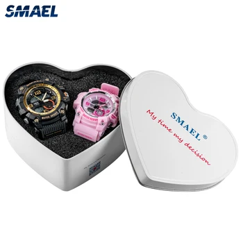 SMAEL Alb in forma de Inima Cutie Cadou Pentru Ceasuri (doar cutia,fara ceas)