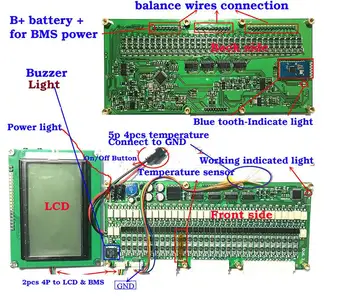Smart 8S - 32S Lifepo4, li-ion de Litiu BMS Bord de protecție a Bateriei Bluetooth APP 100A/200A/300A 10S 12S 13S 14S 16S 20S 24S