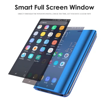 Smart Mirror Lux Retro din Piele Flip case pentru Xiaomi Redmi 7 7A Nota 7 Pro Stand Book Cover Simplu Nc(de origine) CYTANH