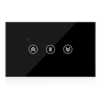 Smart Switch pentru Perdea cu Role Umbra Motor Tuya Jinvoo APLICAȚIE de Control Alexa Google Acasă Touch Comutator de Perete Negru