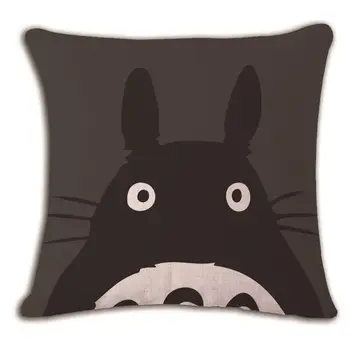 Smart Totoro Vecinul Față De Pernă De Imprimare Lenjerie De Afecțiune Canapea Scaun De Familie Acasă Decorative Pernă Caz Housse De Coussin
