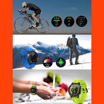Smart Watch Sport Impermeabil în aer liber Trupa cu Cartela Sim Heart Rate Monitor de Presiune sanguina Ceas pentru iPhone Android