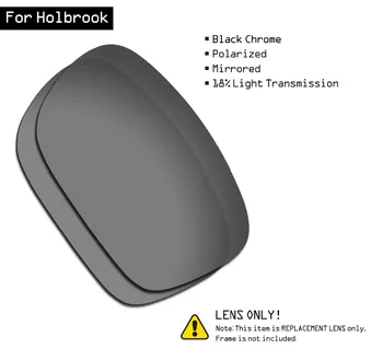SmartVLT Polarizat ochelari de Soare, Lentile de Înlocuire pentru Oakley Holbrook - Crom Negru
