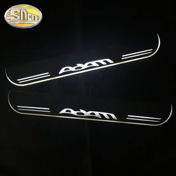 SNCN 2 BUC Acrilic rezistent la apa în Mișcare a DUS Pedala de bun venit Masina Scuff Placa Pedala Pragului de Ușă Cale de Lumină Pentru Opel Adam 2013 - 2017