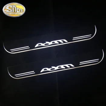 SNCN 2 BUC Acrilic rezistent la apa în Mișcare a DUS Pedala de bun venit Masina Scuff Placa Pedala Pragului de Ușă Cale de Lumină Pentru Opel Adam 2013 - 2017