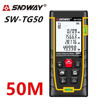 SNDWAY Laser range finder metru distanță cu laser 50m telemetru cu Laser trena cu laser banda construi măsură conducător test tool Ft/m/inch/în
