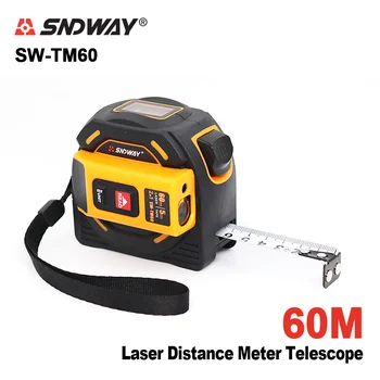 SNDWAY Măsură cu Laser Banda de 40m / 60m Laser Variind Telescop cu Laser de Măsurare Continuă, Multi-Funcția de Instrument de Mână Telemetru