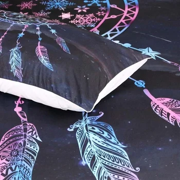 Snow Dream catcher Carpetă Acopere Stabilit Cerul de Noapte lenjerie de Pat Violet Galaxy Textile de Casa