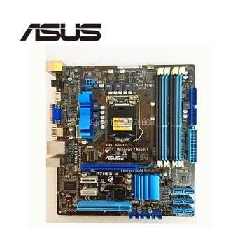 Socket LGA 1156 Pentru ASUS P7H55-M Desktop Placa de baza H55 i3 i5 i7, DDR3 16G uATX Folosit Placa de baza