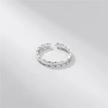 Sodrov S925 Argint Lucios Star Ring Moda De Sex Feminin Coreeană Stil Elegant Temperament Steaua Deschide Inel Inel De Argint