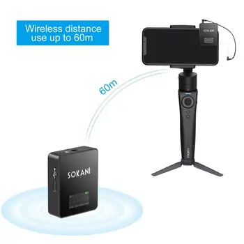 SOKANI MICI UHF Wireless Lavaliera Microfon Sistem de Rever Lav Microfon pentru Camere DSLR iPhone Android Smartphone pk Mers Wireless merge