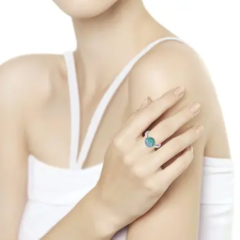 SOKOLOV inel cu zirconiu-argint 925 de bijuterii de moda pentru femei de sex masculin