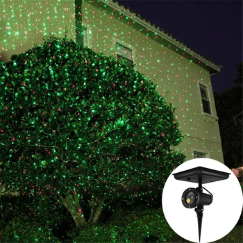 Solar Alimentat LED Proiector Laser Disco Lumina Impermeabil Petrecere de Crăciun, Lumini în aer liber, Grădină cu Gazon, cu Lampă de Peisaj