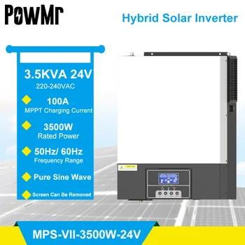 Solar Invertor Hibrid 3500W 24VDC 220Vac Construi In100A MPPT Controler de Încărcare Solară Pure Sine Wave Inverter Cu Interfață WIFI