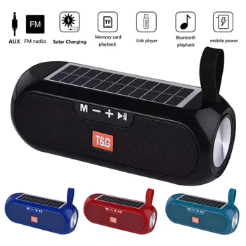 Solar Power Bank Boxe Bluetooth Stereo Music Center Boombox Impermeabil Super Bass Wireless Portabil Coloana USB AUX Radio FM