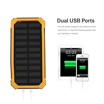Solar Power Bank Caz de Încărcare Rapidă Dual USB Polar Mobile Power Bank Caz DIY Kit 20000mAh Baterie NU sunt INCLUSE