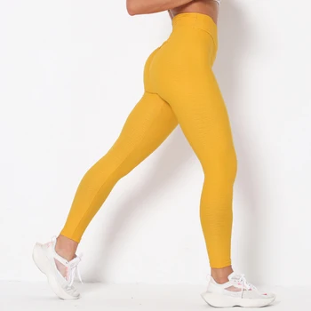 Solidă Push-Up De Fitness Jambiere Femei 2020 Toamna Slab Elastic Talie Mare Jambiere Jogger Lady Grey Galben Glezna Lungime Pantaloni