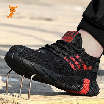 SOLUDOSO Pantofi protectie Bocanci Cu bombeu metalic Casual pentru Bărbați Cizme de Lucru Indestructibil Pantofi Puncție-Dovada Munca Adidași