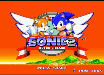 Sonic 2 Retro Remix 16 Biți MD Carte de Joc Pentru Sega Mega Drive Pentru Genesis