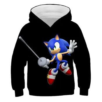 Sonic 3D nou Tricou cu maneca scurta Tricou maneca lunga 3D Băieți / fete de îmbrăcăminte tatăl / baiat stil rafinat desene animate haina